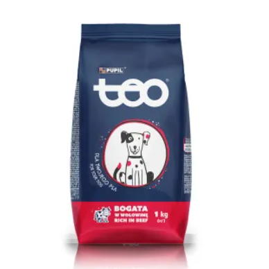 Karma sucha dla psa TEO bogata w wołowinę