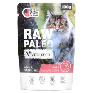 Raw Paleo Adult/Sterilised Cat Wieprzowina