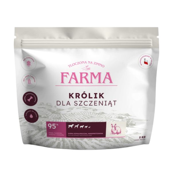 Farma Tłoczona Na Zimno Z Królikiem Dla Szczeniąt